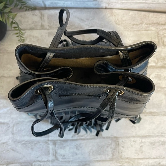 J&M DAVIDSON Rio‎ 07314/141 Women's Leather Shoulder Bag Boho Bohemian Black - Picture 14 of 14